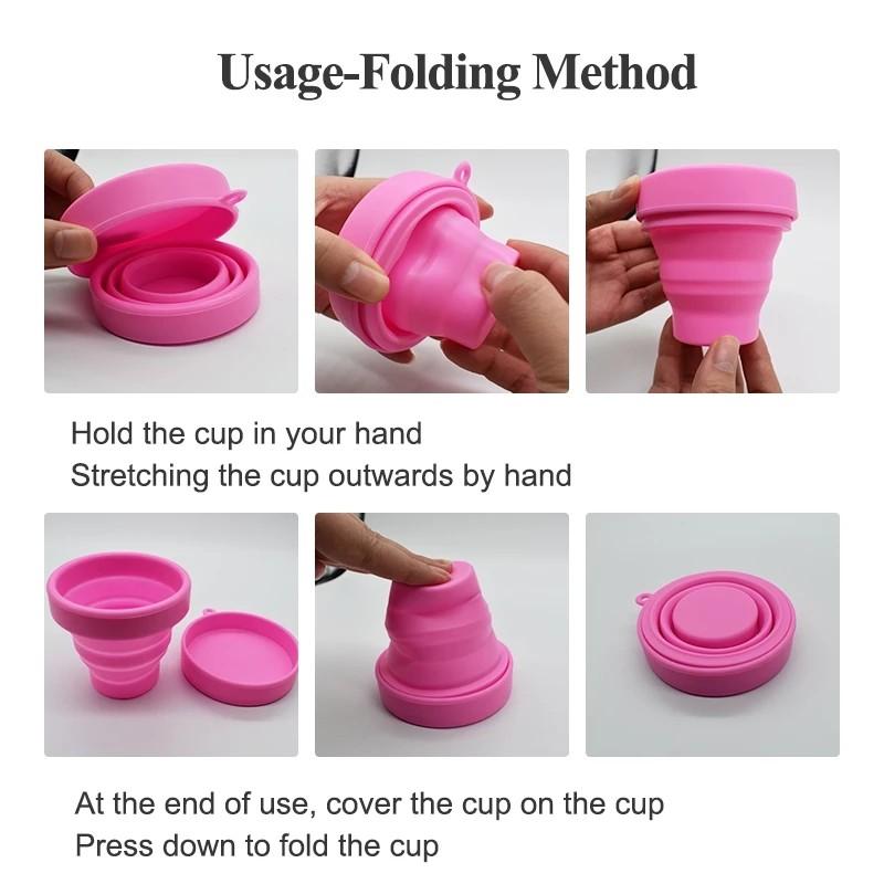 Furuize Menstrual Sterilizing Cup Foldable Collapsible Silicone Sterilizing Cup copa menstrual Furuize Menstrual Sterilizing Cup Foldable Collapsible Silicone Sterilizing Cup copa menstrual