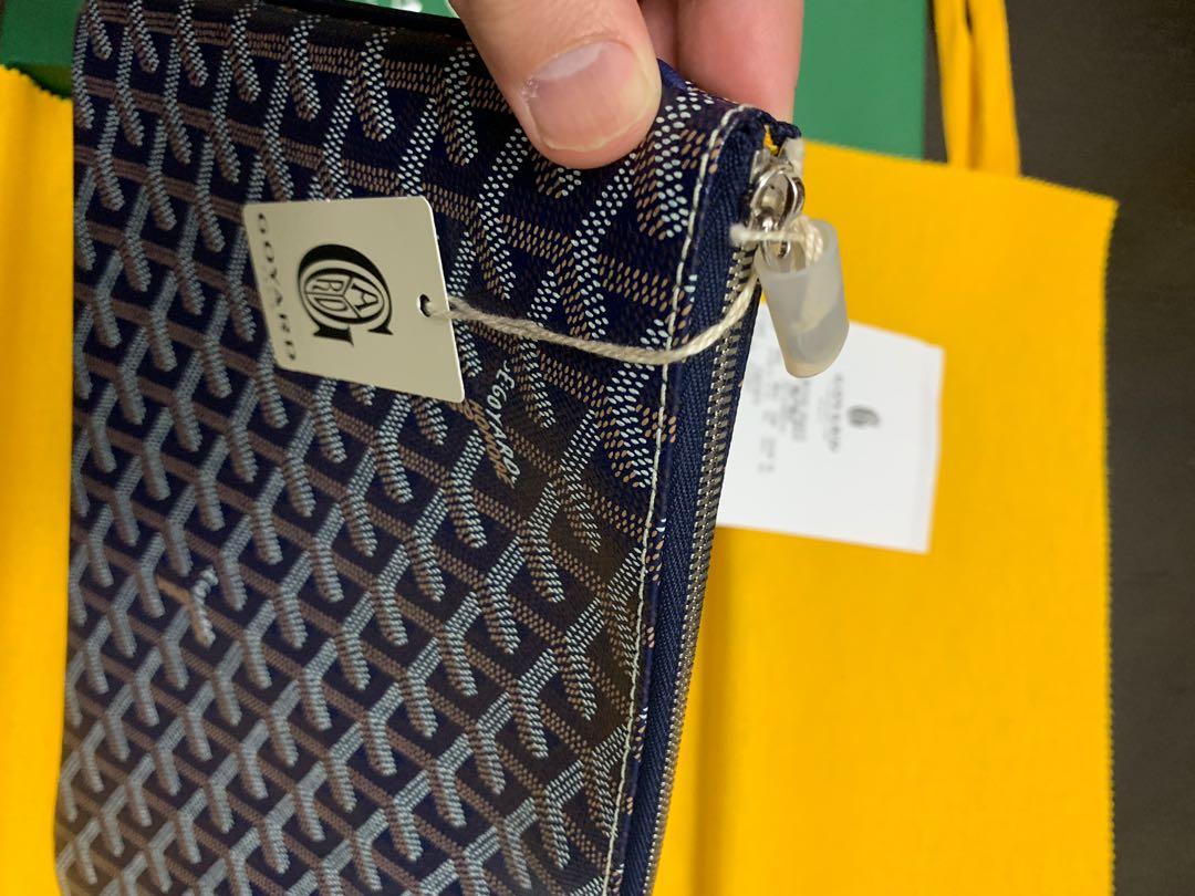 Goyard Senat Pouch MM (Navy), Luxury, Accessories on Carousell