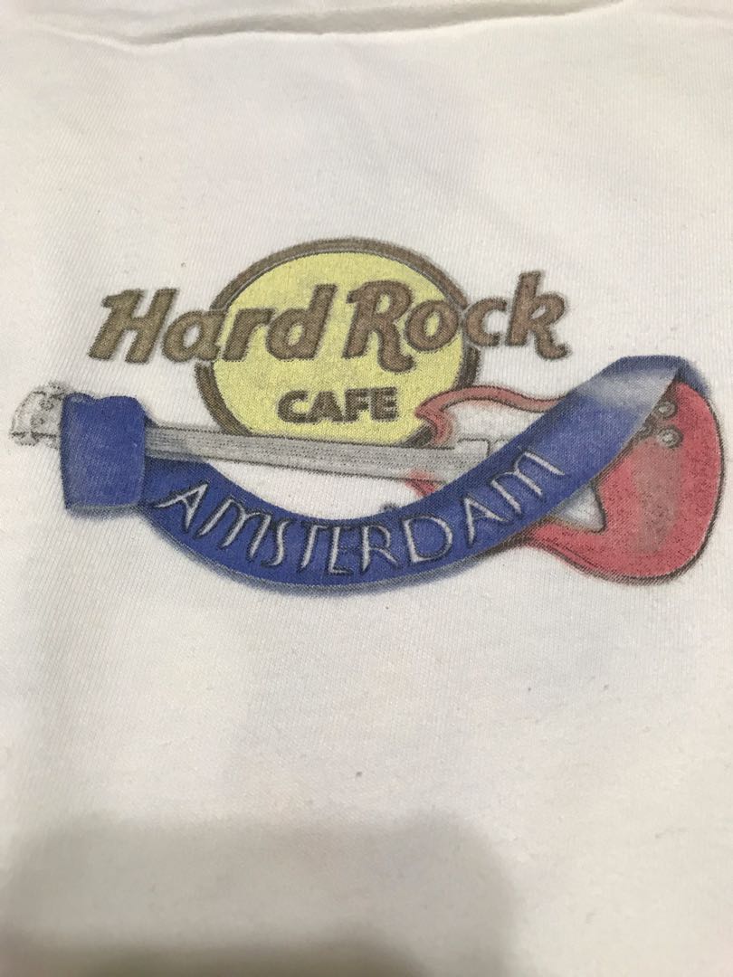 Hard Rock Cafe Tshirt Amsterdam , Men's Fashion, Tops & Sets