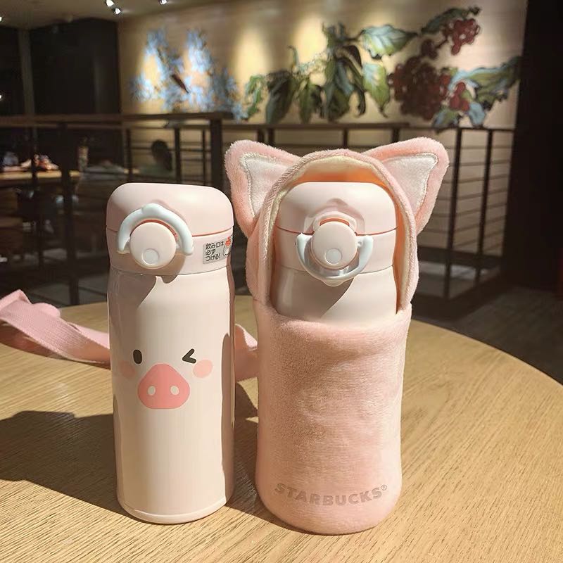 Import Limited Design Starbucks Thermo Flask Free Limited Pink Cover