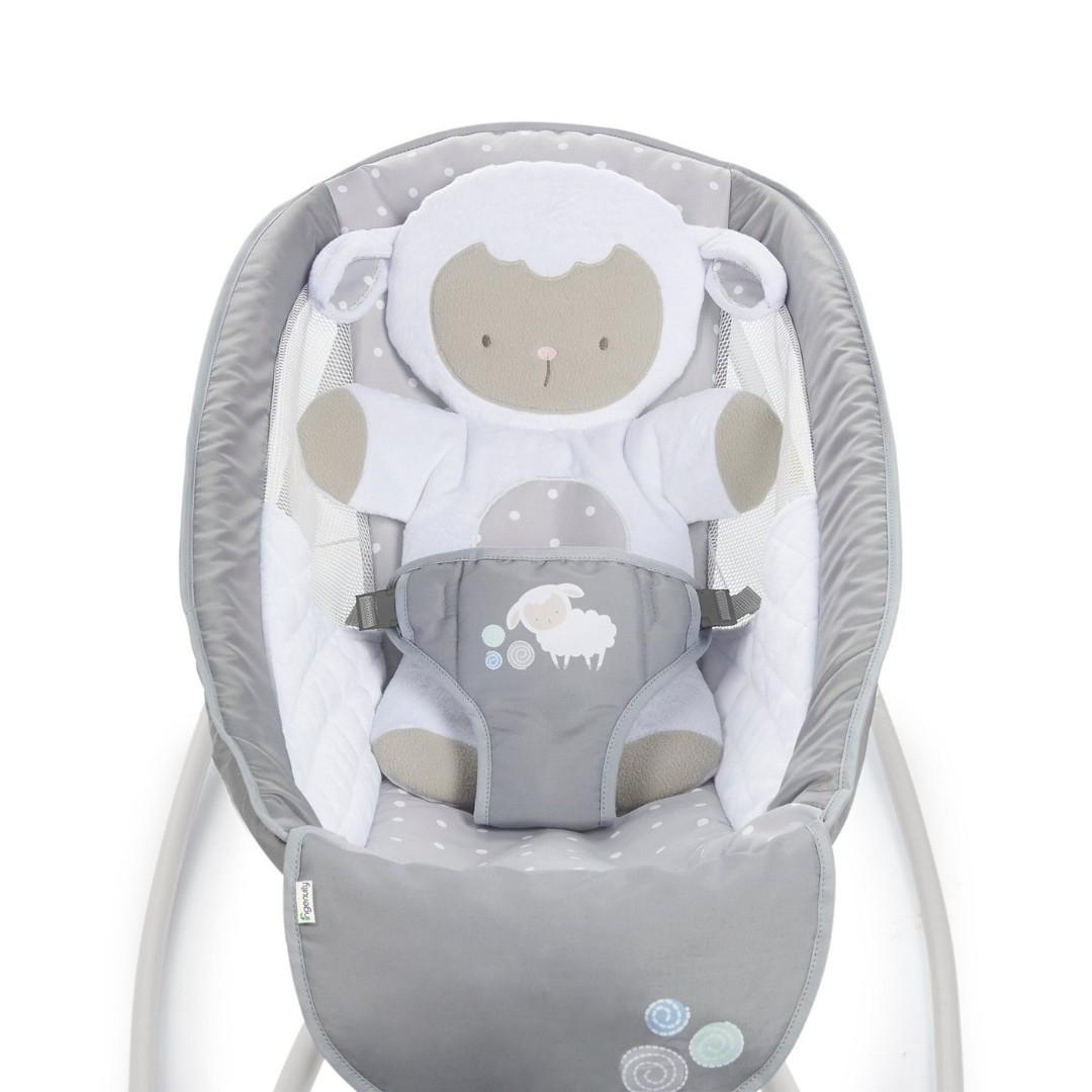 Ingenuity Automatic Rock N Soothe Sleeper Cuddle Lamb Babies