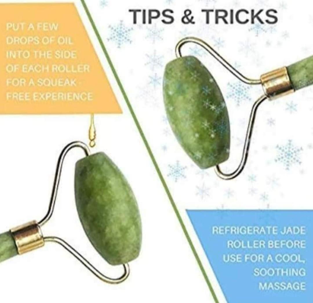 JADE ROLLER (Category: Massage Devices) located in Makati City. Submitted by livelaughlovelikeachild (Listing ID 243436780, Image 2). Description: AUTHENTIC jade roller. Original. I am using it for 2 months already, pores start to vanish, wrinkles are fading and yes even my pimple area it helps din! Perfect stress reliever! We have the tendency to have break outs and wrinkles, then I started using this. I am now embracing stress. If you are like 