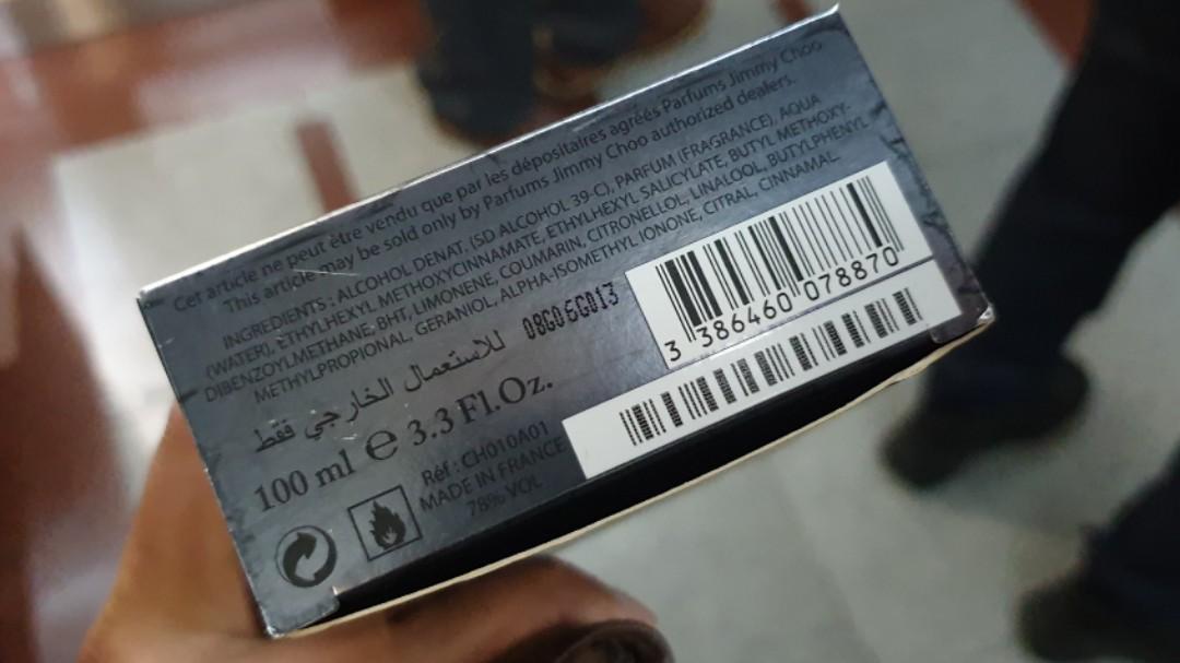 jimmy choo man ingredients