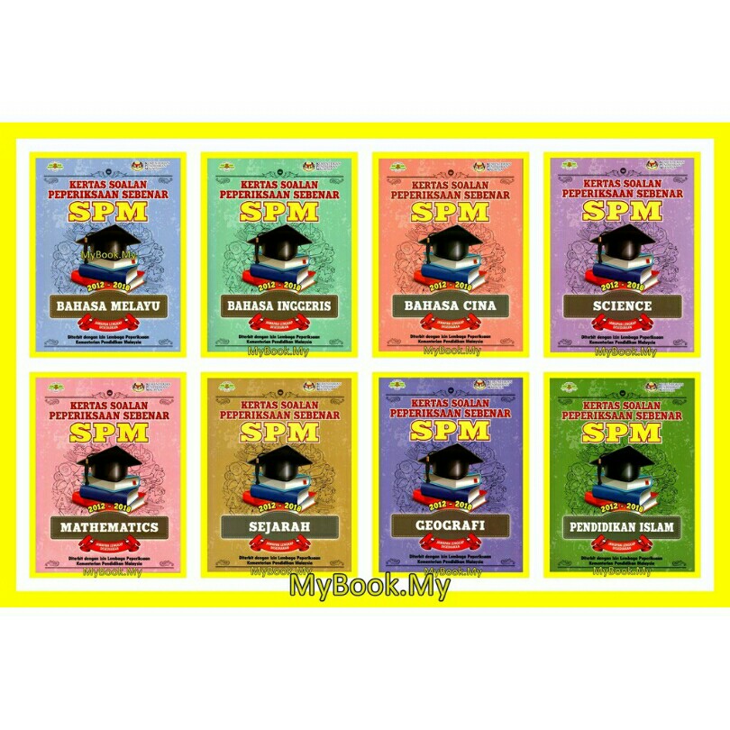 Kertas Soalan Peperiksaan Sebenar Spm 2012 2018 Free Postage Books Stationery Books On Carousell