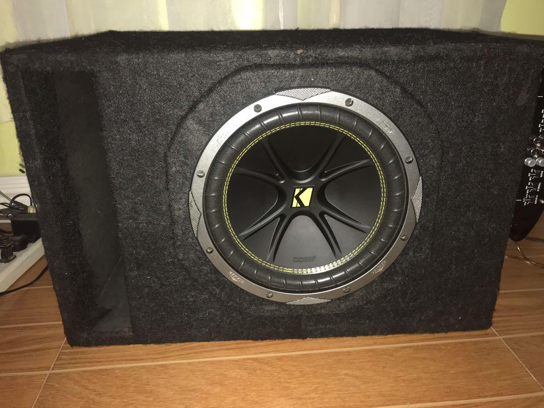 Kicker 10 inch subwoofer with x12 amp, Car Parts & Accessories, Audio