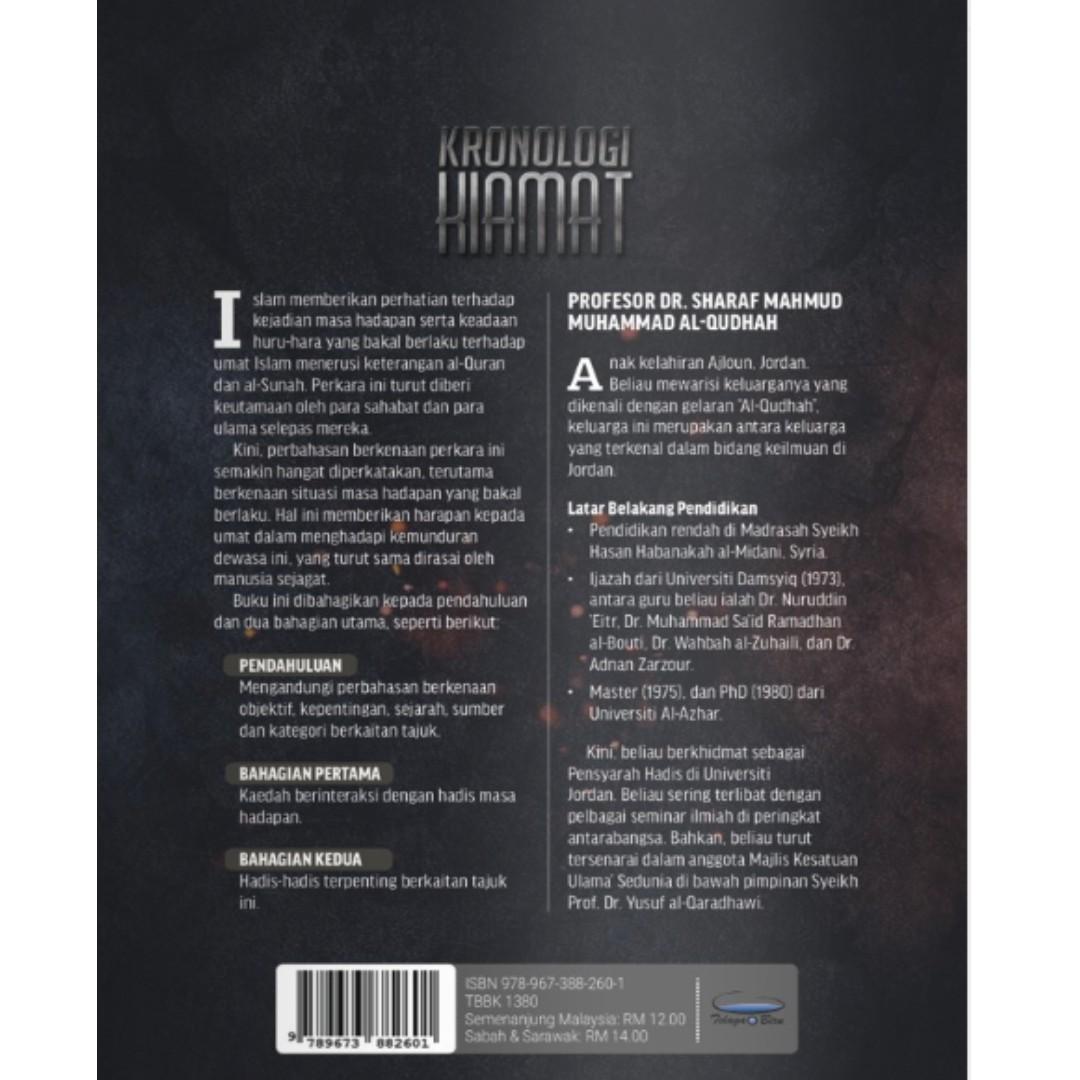 Kronologi Kiamat Prof Dr Sharaf Mahmud Muhammad Al Qudhah Hobbies Toys Books Magazines Fiction Non Fiction On Carousell