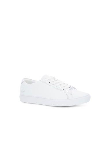 Lacoste Men s White Leather Trainers Men s Fashion Footwear