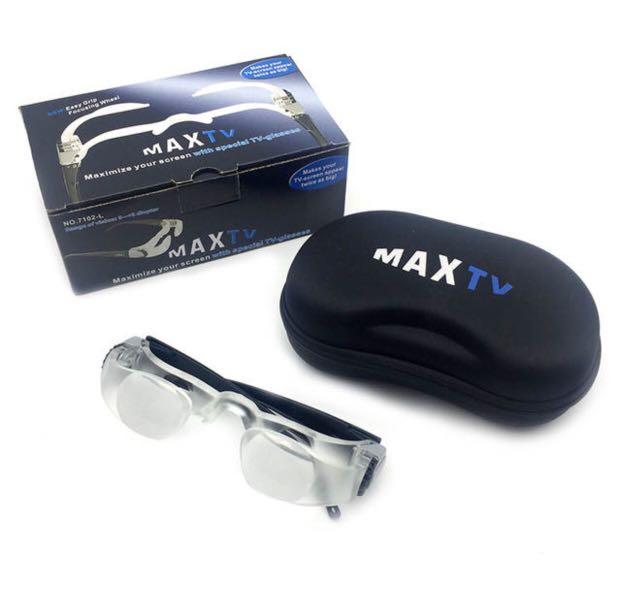 MAX TV Maximize your screen w/ special TVglasses 2.1X Diopter+3