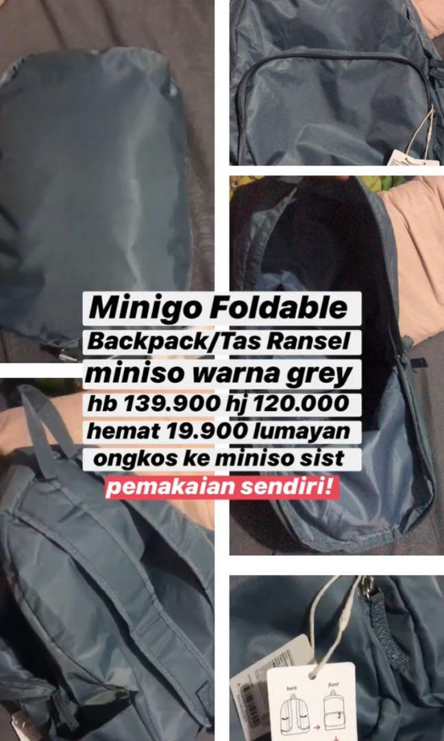 Minigo store foldable backpack