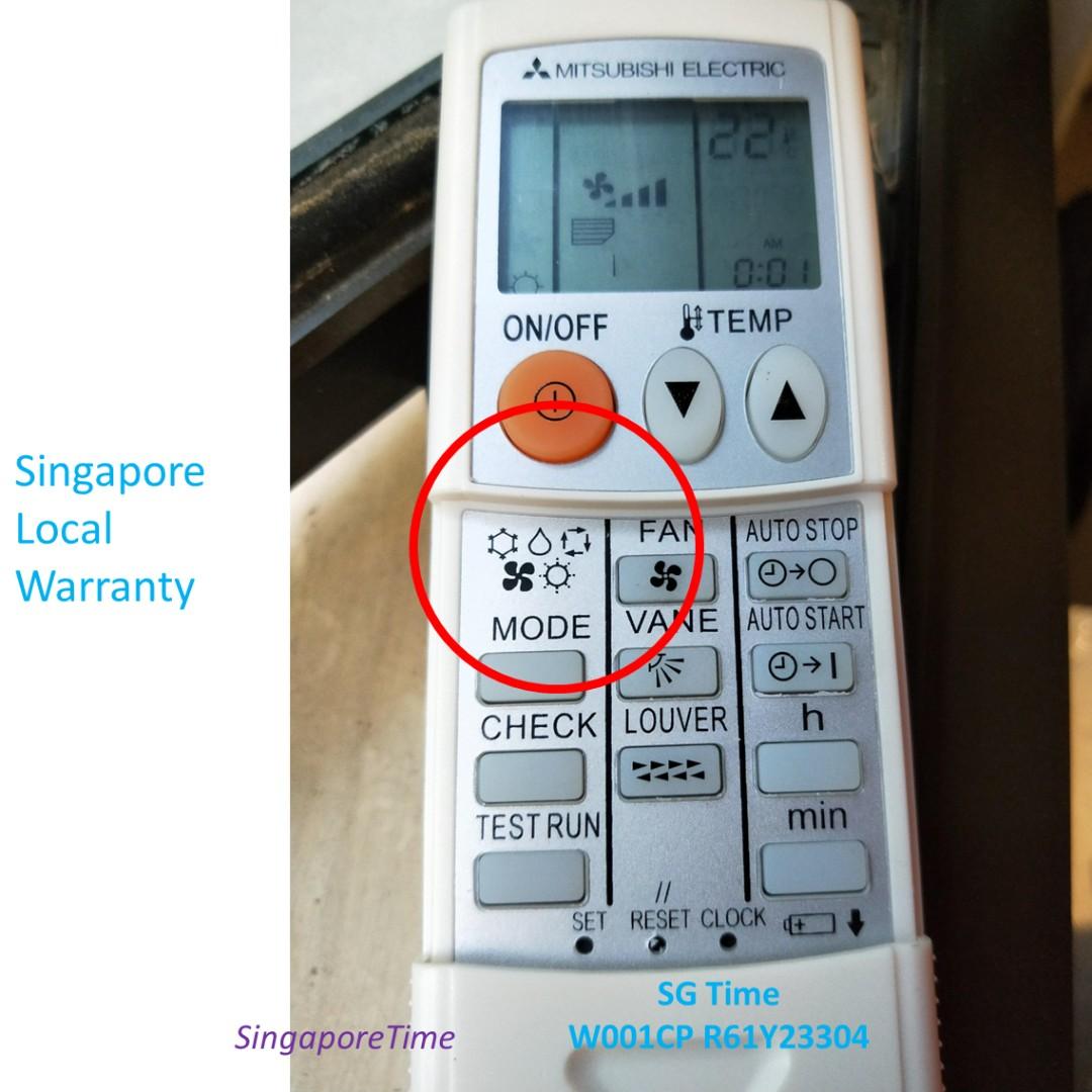 Mitsubishi Aircon Remote Control W001CP R61Y23304 New for Mitsubishi
