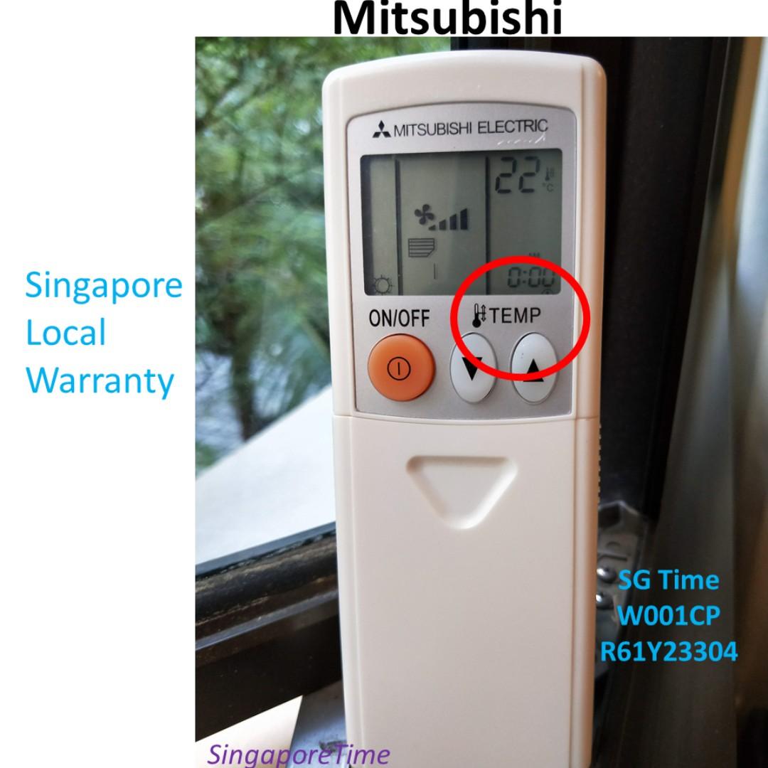 Mitsubishi Aircon Remote Control W001cp R61y23304 New For Mitsubishi Cassette Aircon Home Appliances Cooling Air Care On Carousell