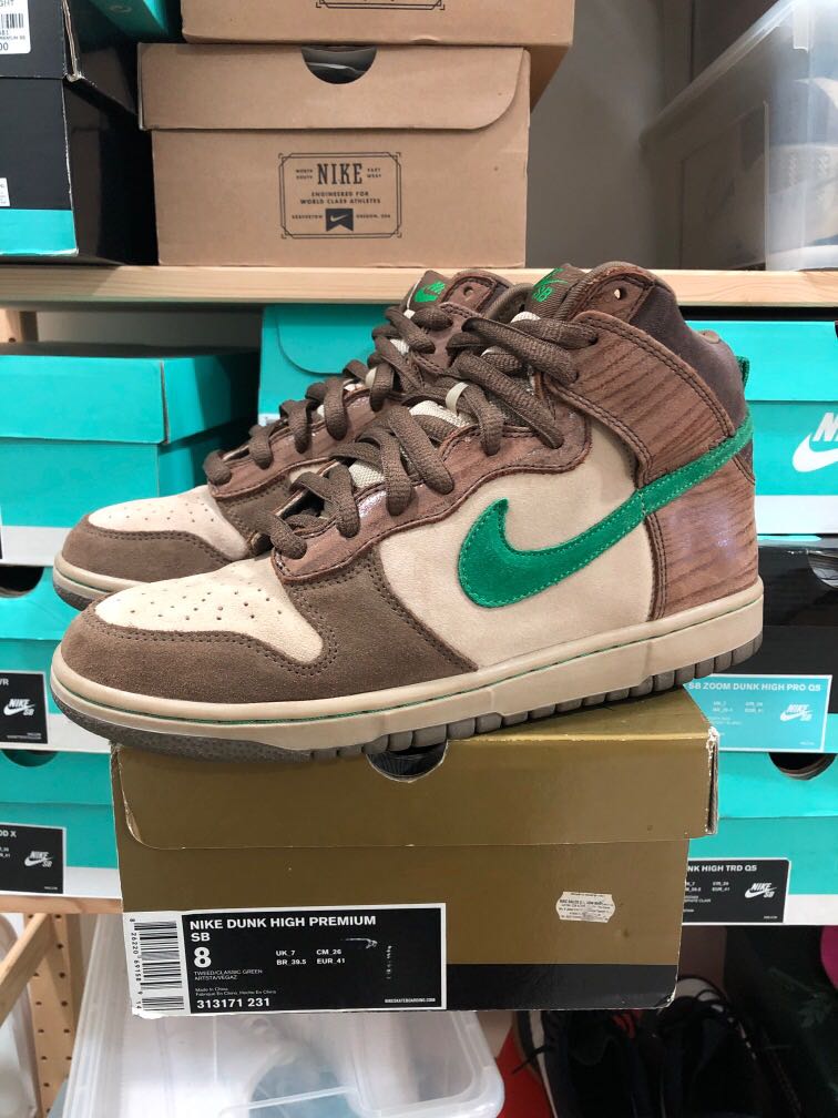 nike dunk wood