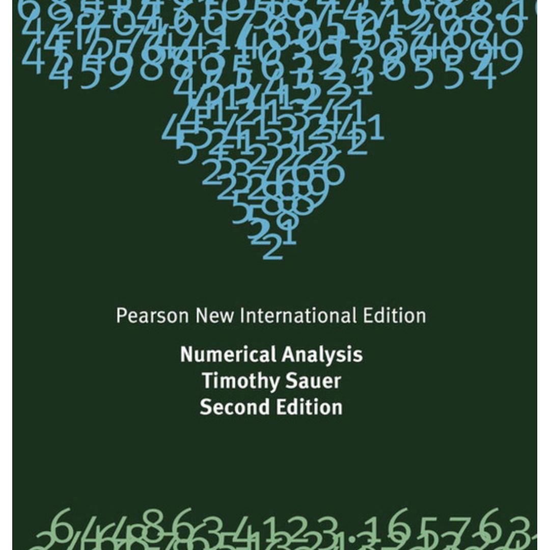 Numerical Analysis Pdf Sauer