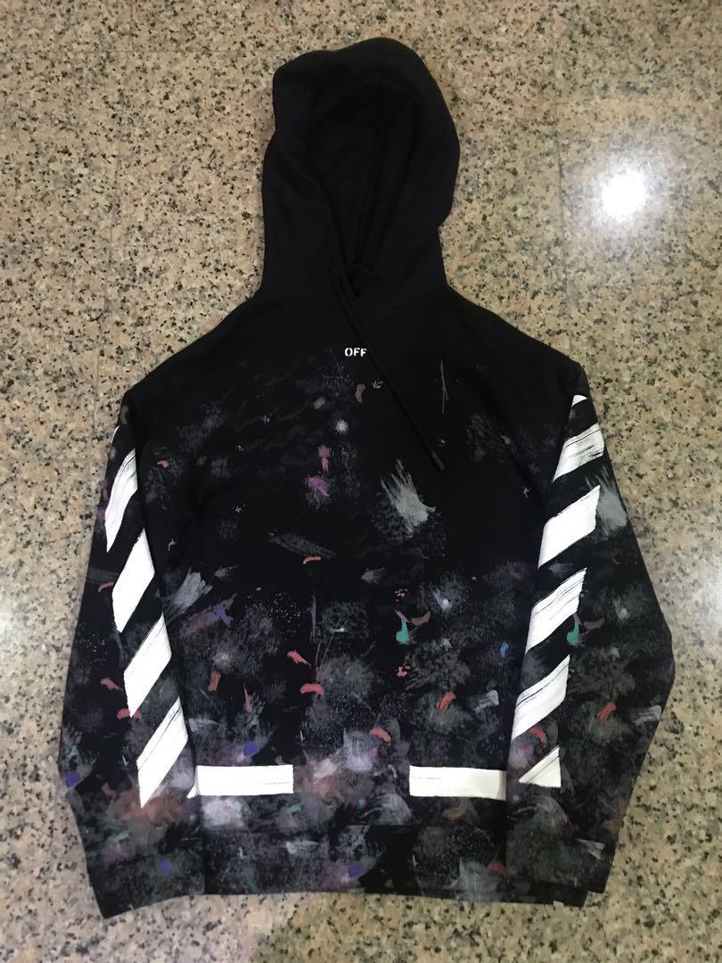 Off white outlet galaxy hoodie replica
