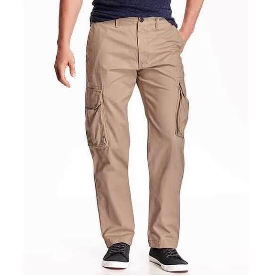 old navy khaki cargo pants