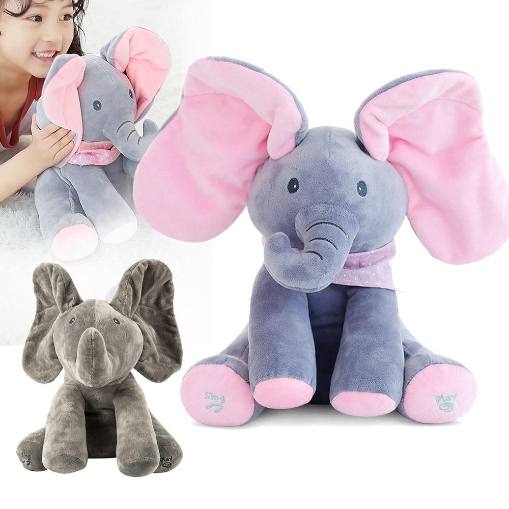 singing elephant baby toy