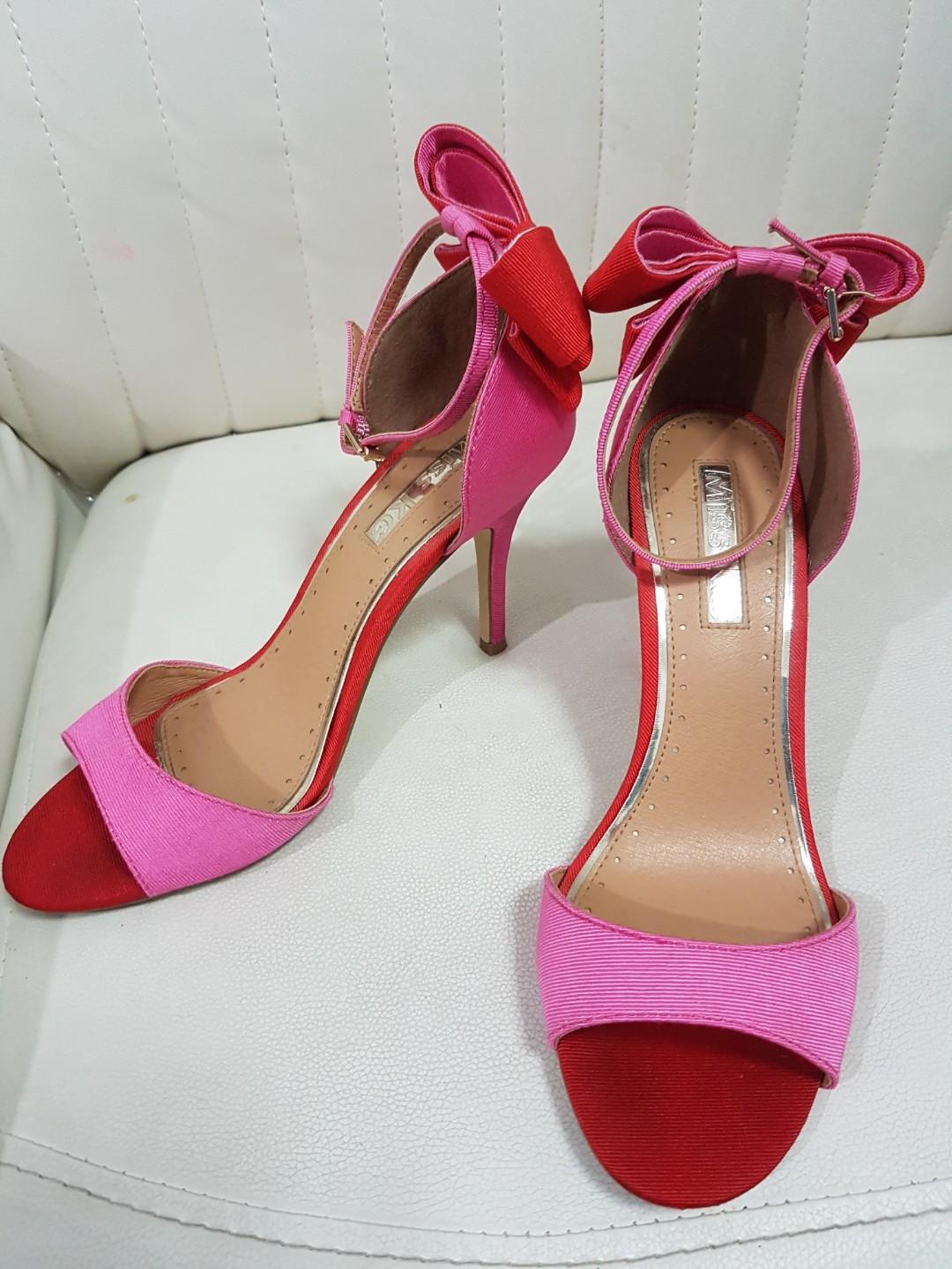 Pink and Red Heels Miss KG size 38 Women s Fashion Footwear Heels on Carousell