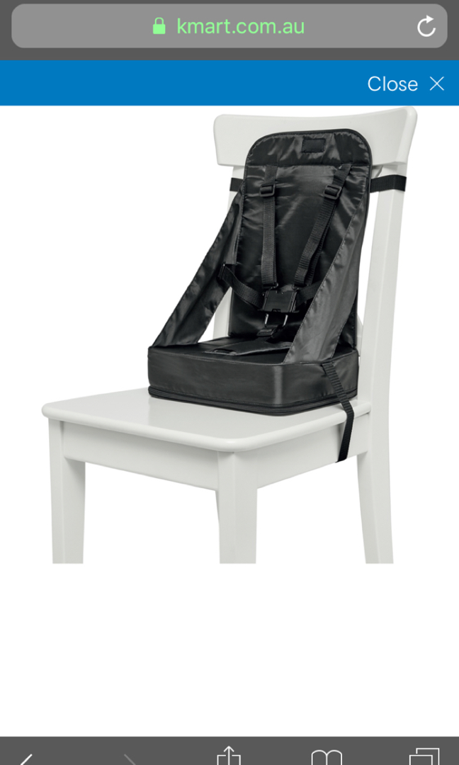 Kmart portable top booster chair