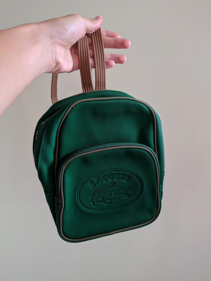 lacoste green backpack