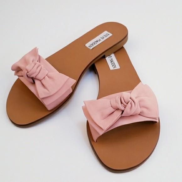 Steve madden discount slides bow