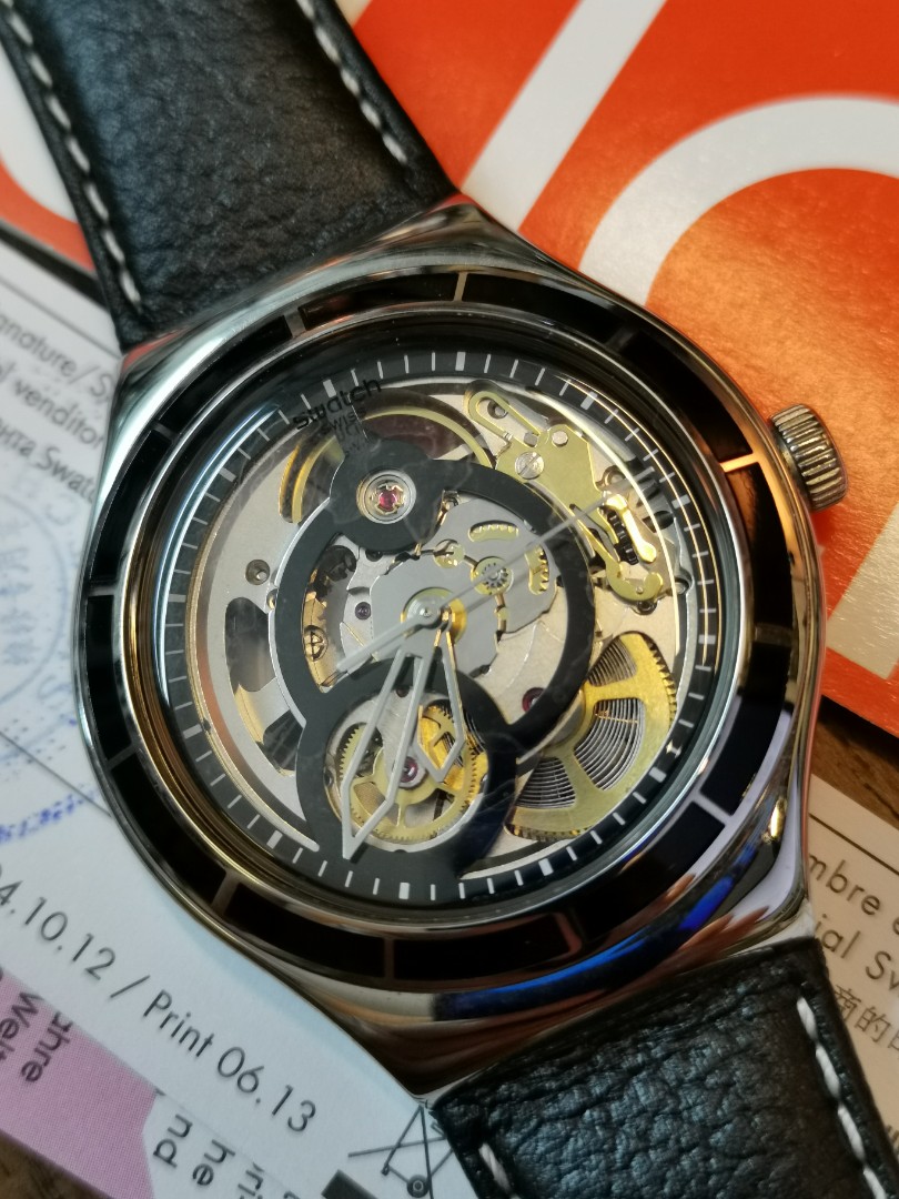 swatch automatic スケルトン - 腕時計、アクセサリー