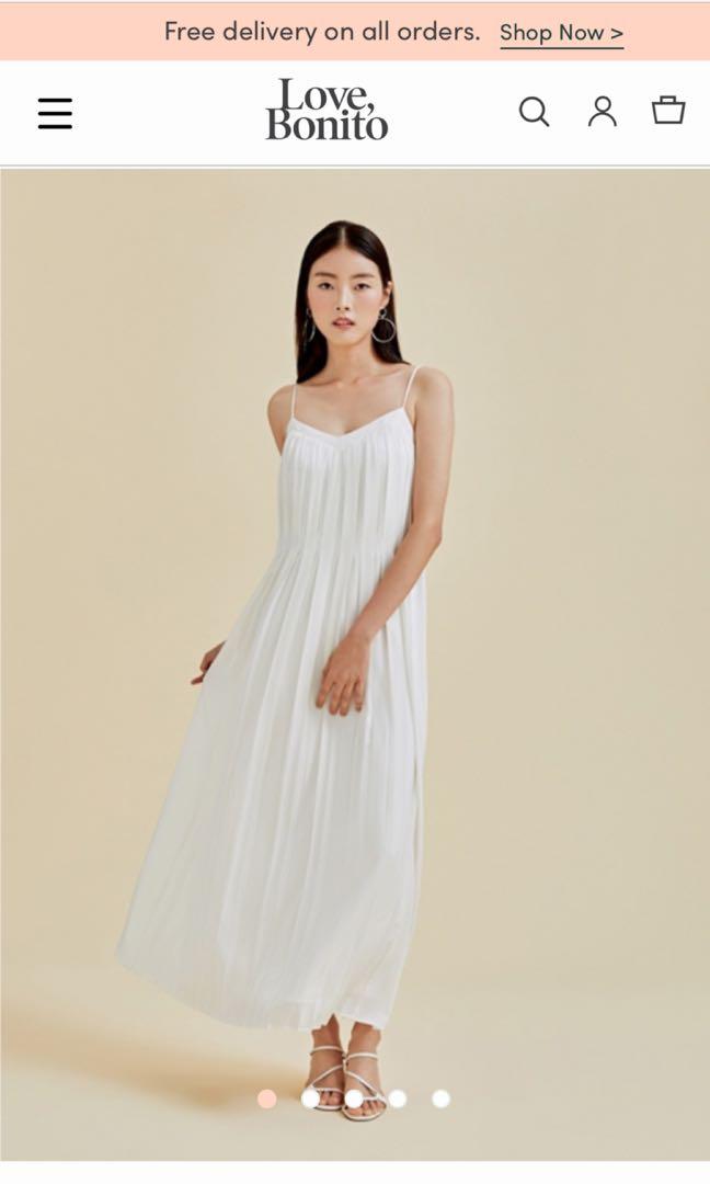 white camisole dress