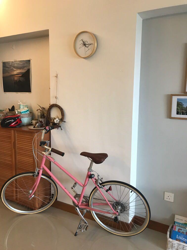 Tokyo Bike Bisou S in Pink Sports Equipment Bicycles Parts