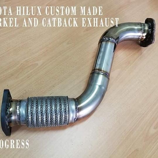 TOYOTA HILUX CUSTOM MADE SNORKEL PIPE AND CATBACK EXHAUST, Auto