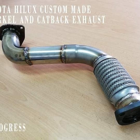 TOYOTA HILUX CUSTOM MADE SNORKEL PIPE AND CATBACK EXHAUST, Auto Accessories on Carousell