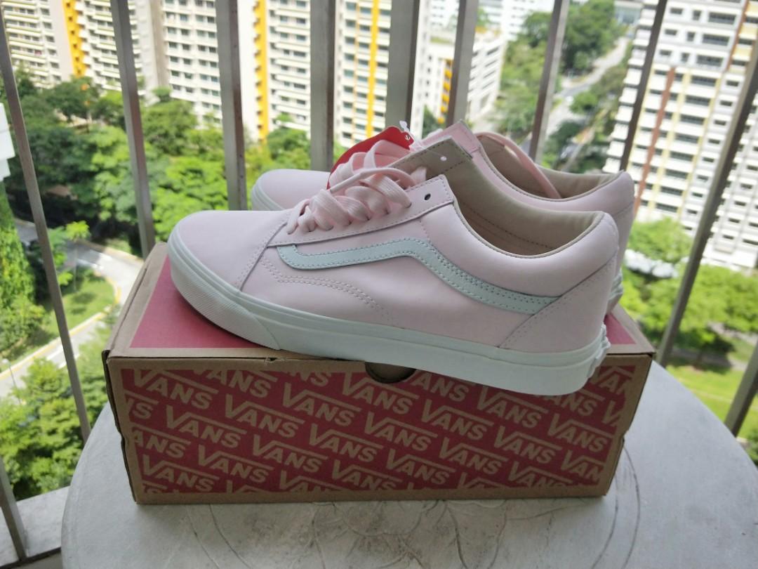 Vans Old Skool Leather Vansbuck Heavenly Pink