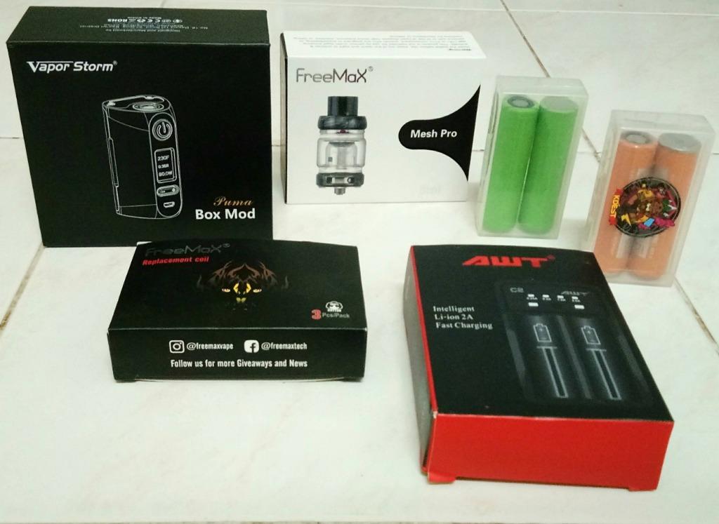 VAPOR STORM PUMA 200W VAPE MOD FREEMAX MESH PRO TANK TV Home