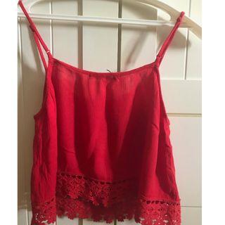 Forever 21 Red crop top