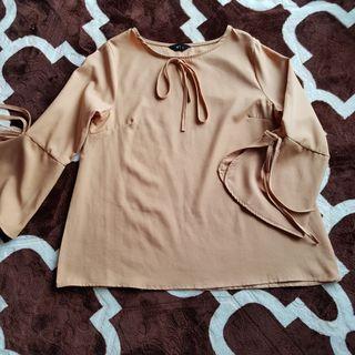 Mc Vouge Nude Tops Blouse