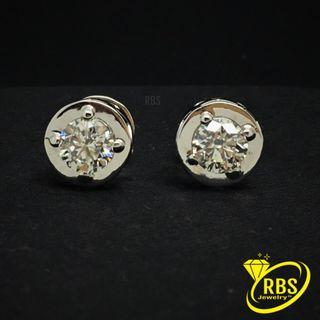 1.10 CTW Solitaire Diamond Stud Earrings