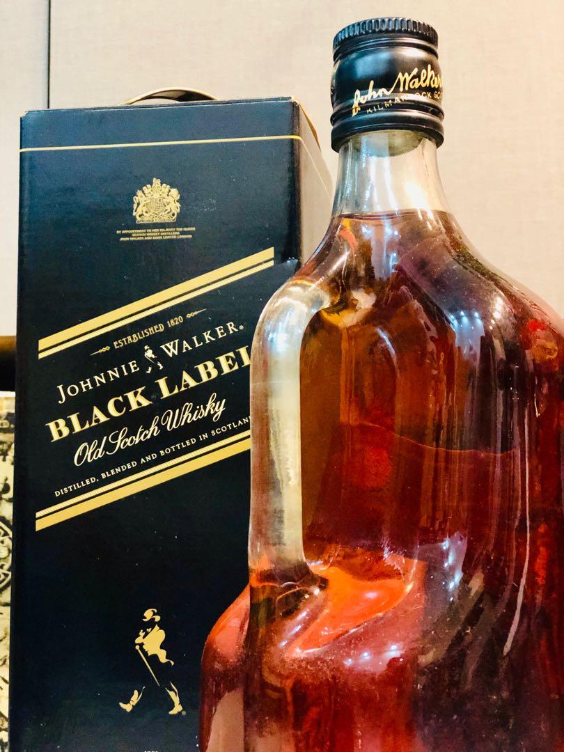 2L Black Label Johnnie Walker w Box, Food & Drinks, Alcoholic