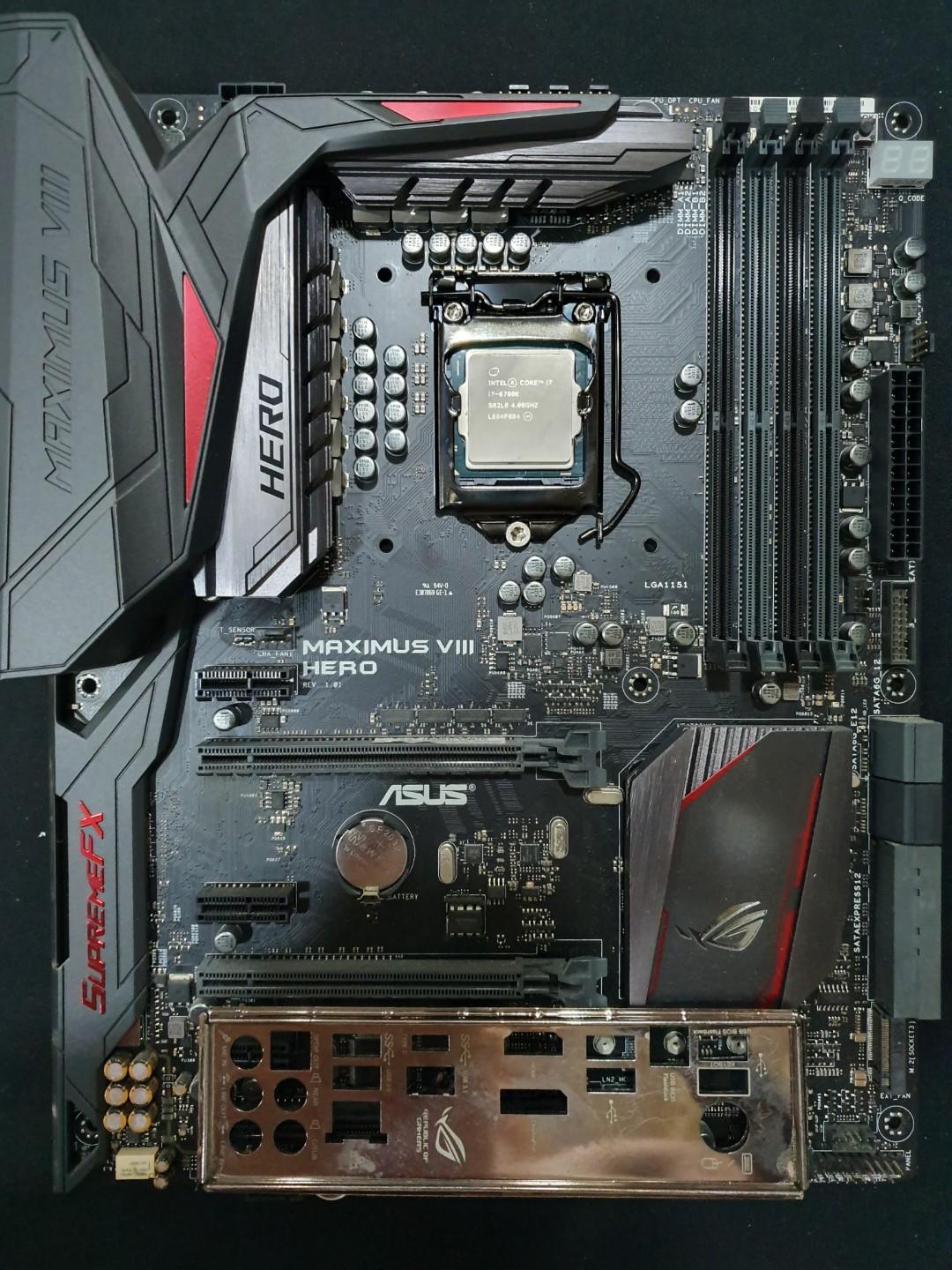 81 Asus Maximus VIII Z170 Hero i7 6700K
