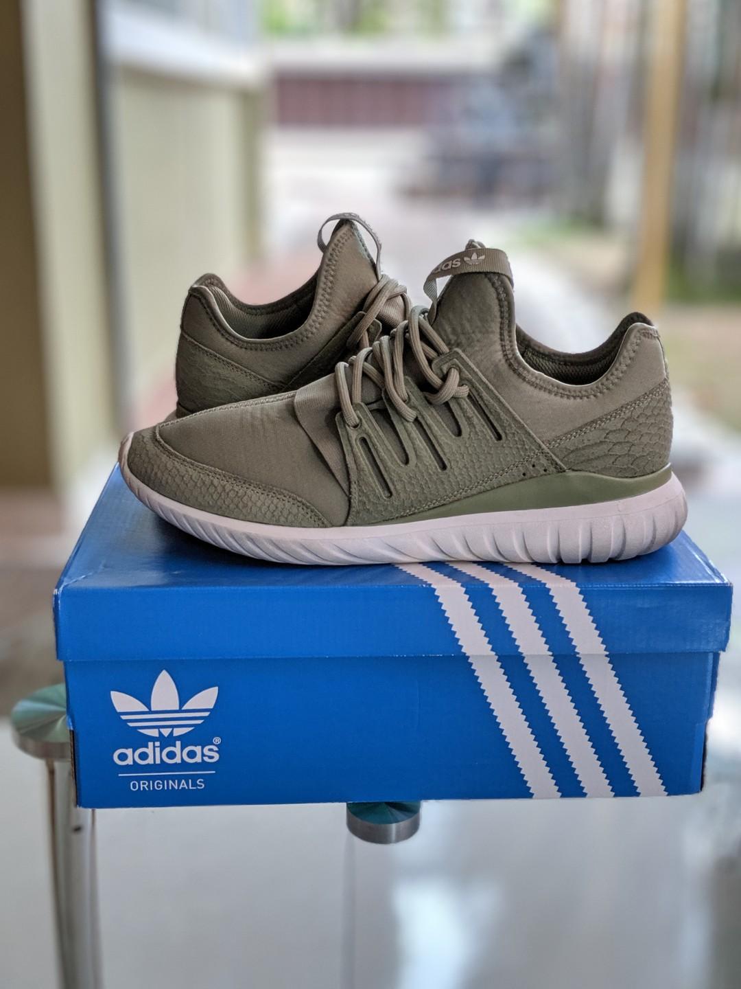 Adidas tubular discount radial olive