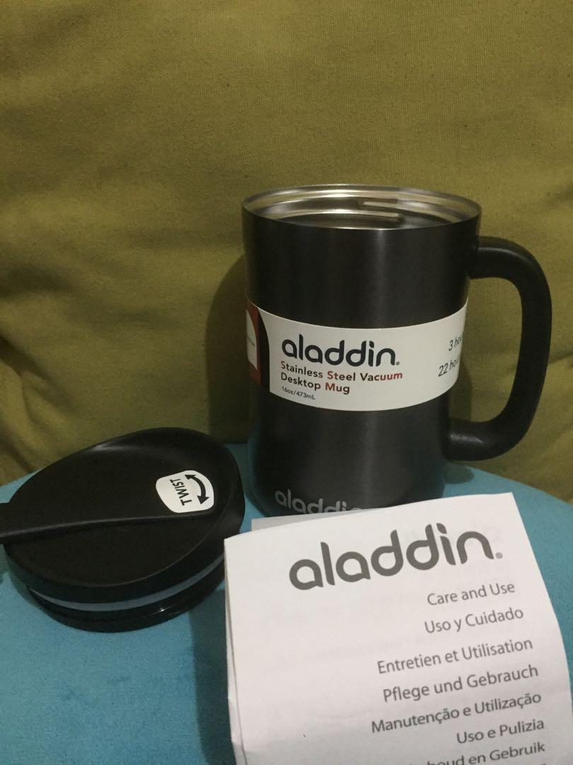 Aladdin Stainless Steel Vacuum Desktop Mug 16oz 473ml Home