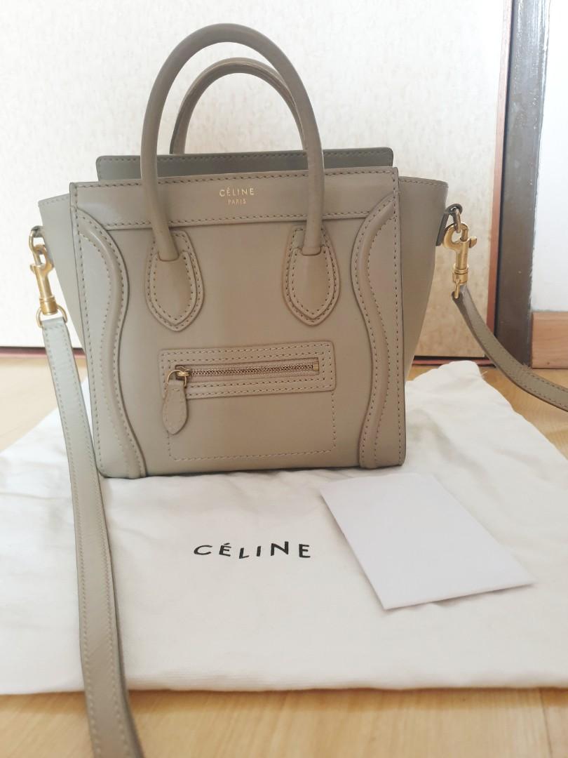 Authentic Celine Nano Luggage (with receipt), Luxury, Bags & Wallets on ...