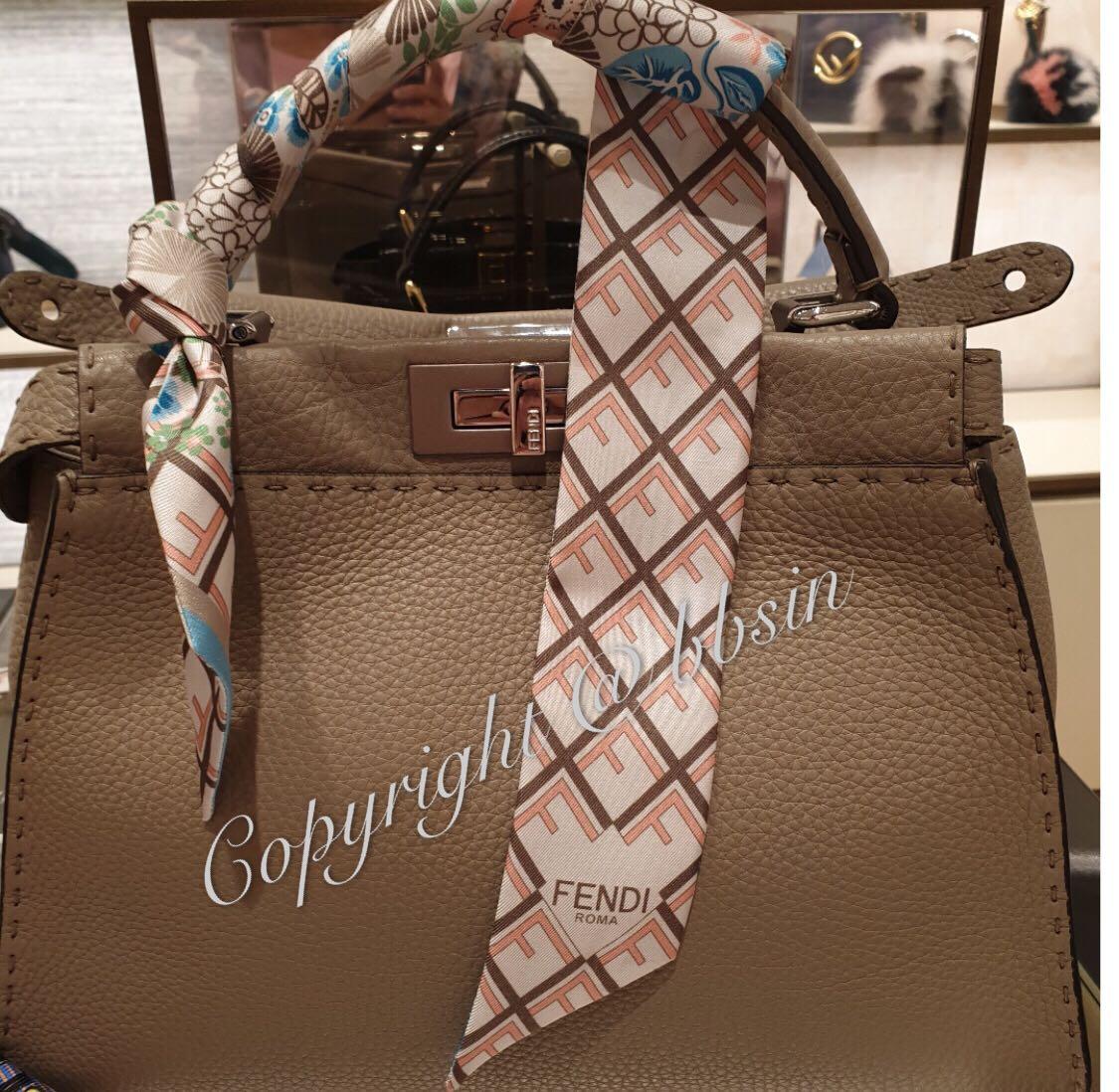 Fendi bag scarf best sale