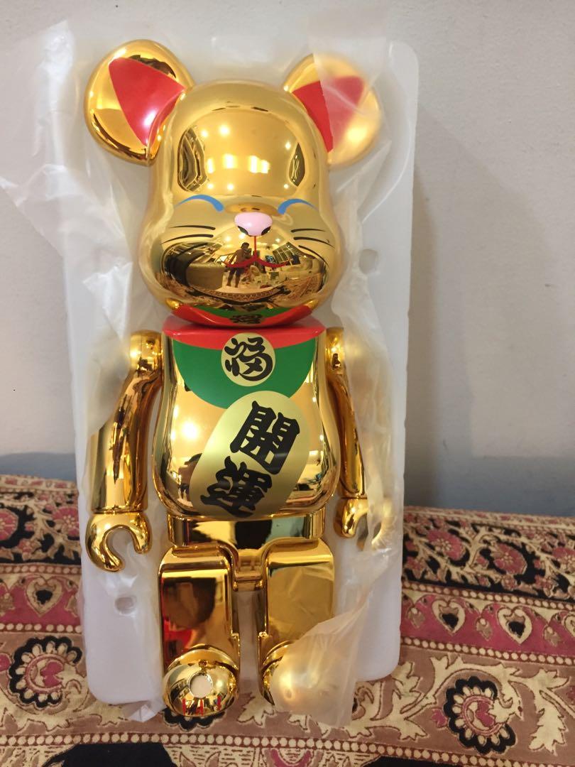 Medicom 400/% Bearbrick ~ Sky Tree Daruma R@bbrick Be@rbrick Gold Color