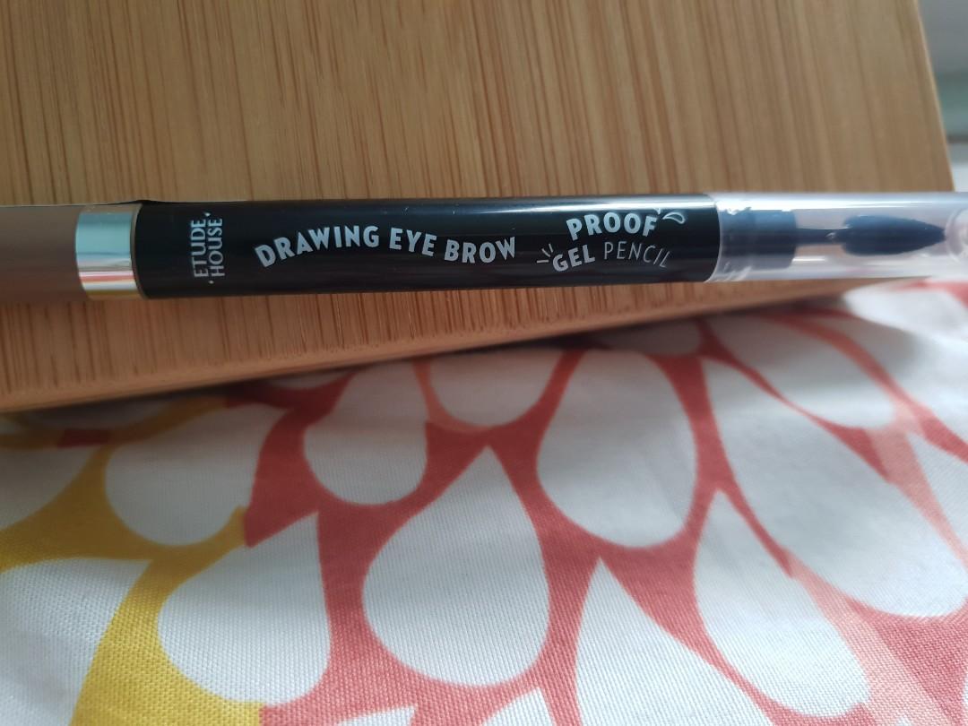 Bn Etude House Drawing Eyebrow Proof Gel Pencil 03 Light Brown Health Beauty Makeup On Carousell