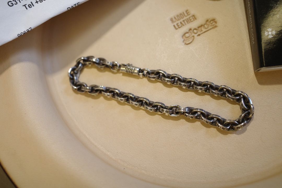 Chrome hearts paper chain bracelet size 7 goros Goro s