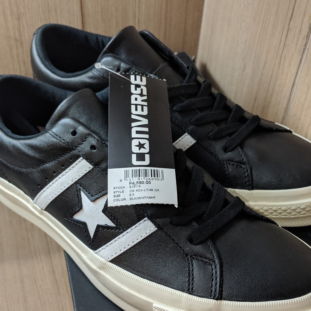 Converse One Star Academy Leather Black 