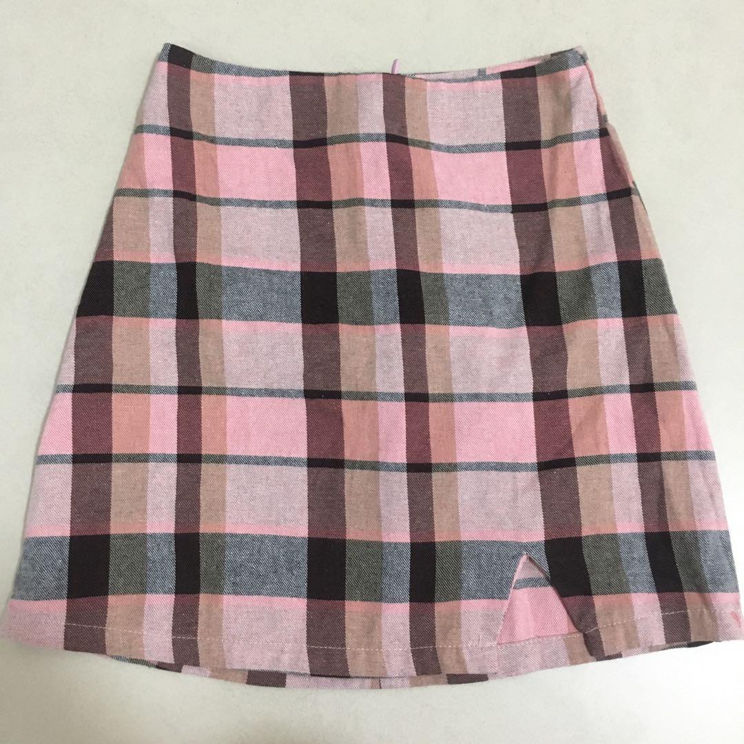 Cotton on checkered skirt Outlet