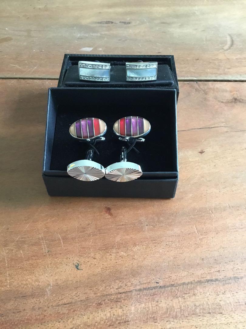Cuff link (Category: Jewelry) located in Singapore. Submitted by jc4 (Listing ID 248071673, Image 1). Description: 3 Sets for $35, Brand New.