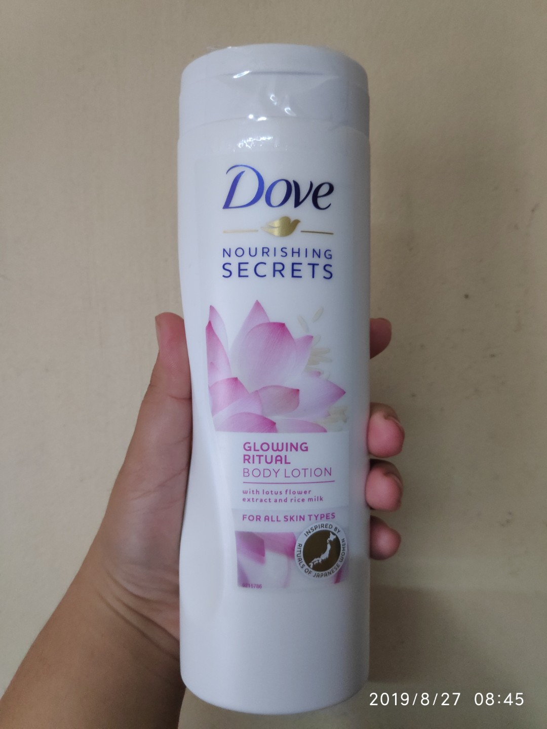 dove body lotion glowing ritual