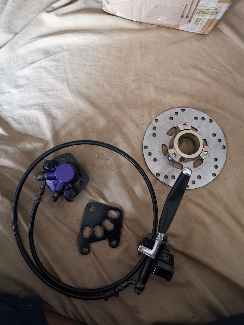 Ebike front drum to disc brake conversion kit, Bicycles & PMDs, Parts