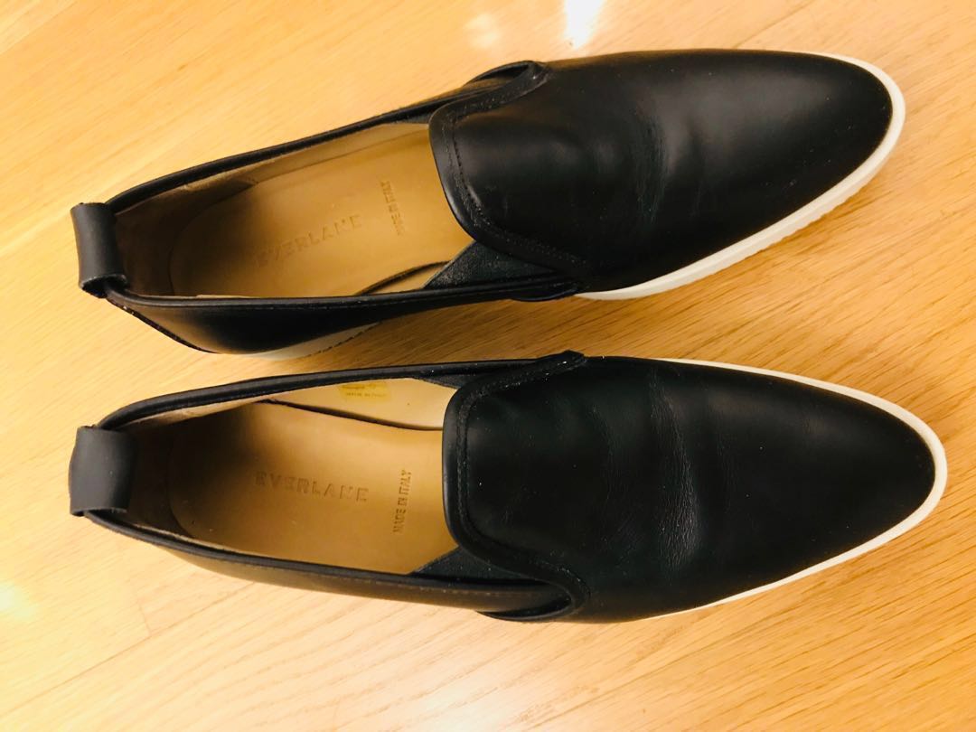 Everlane Leather Street Shoe (Black 