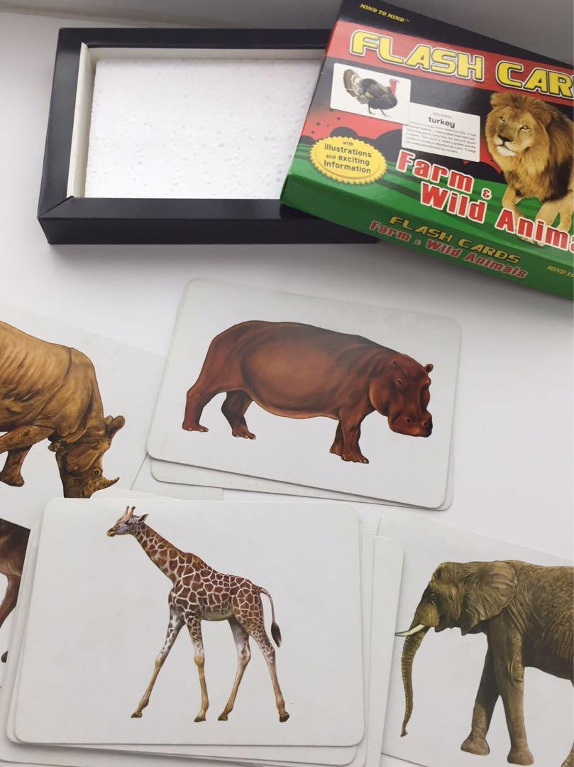 Farm & wild animals flash cards, Hobbies & Toys, Books & Magazines,  Children's Books on Carousell